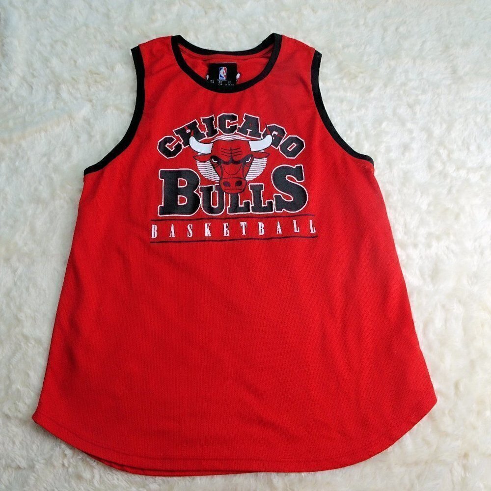 NBA Chicago Bulls Basketball Red Tank Top Medium
